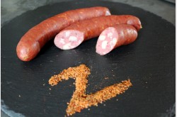 Symbolbild für Käsekrainer aus Zebufleisch